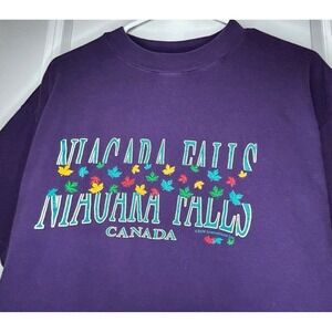 Vintage 90's Single Stitch Niagara Falls Canada Big Graphic Spell Out T-Shirt